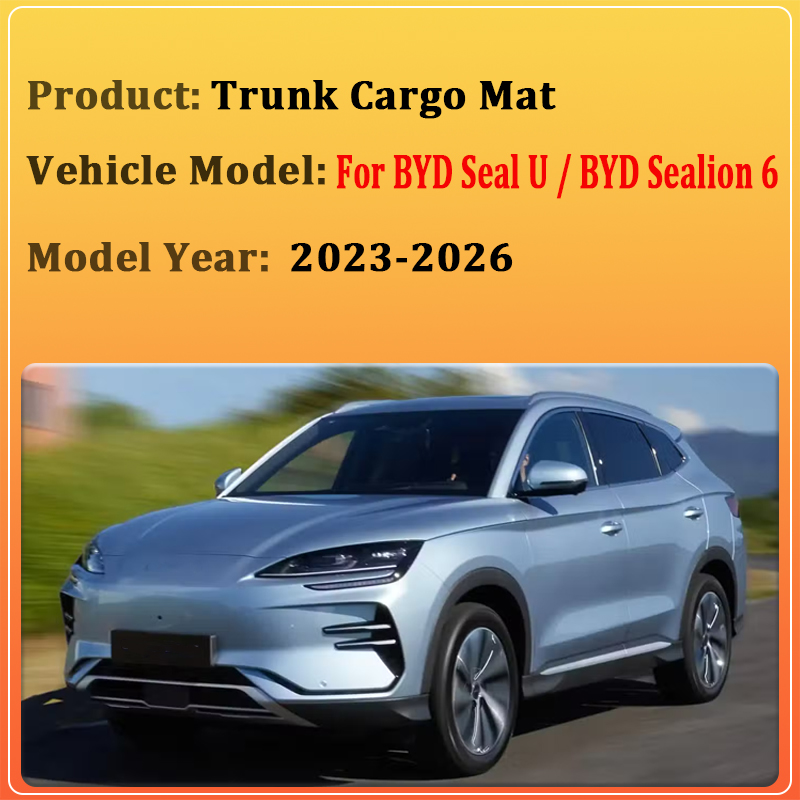 Car Rear Trunk Mats For BYD Se - Leather Cleaner Interior 评论和价格
